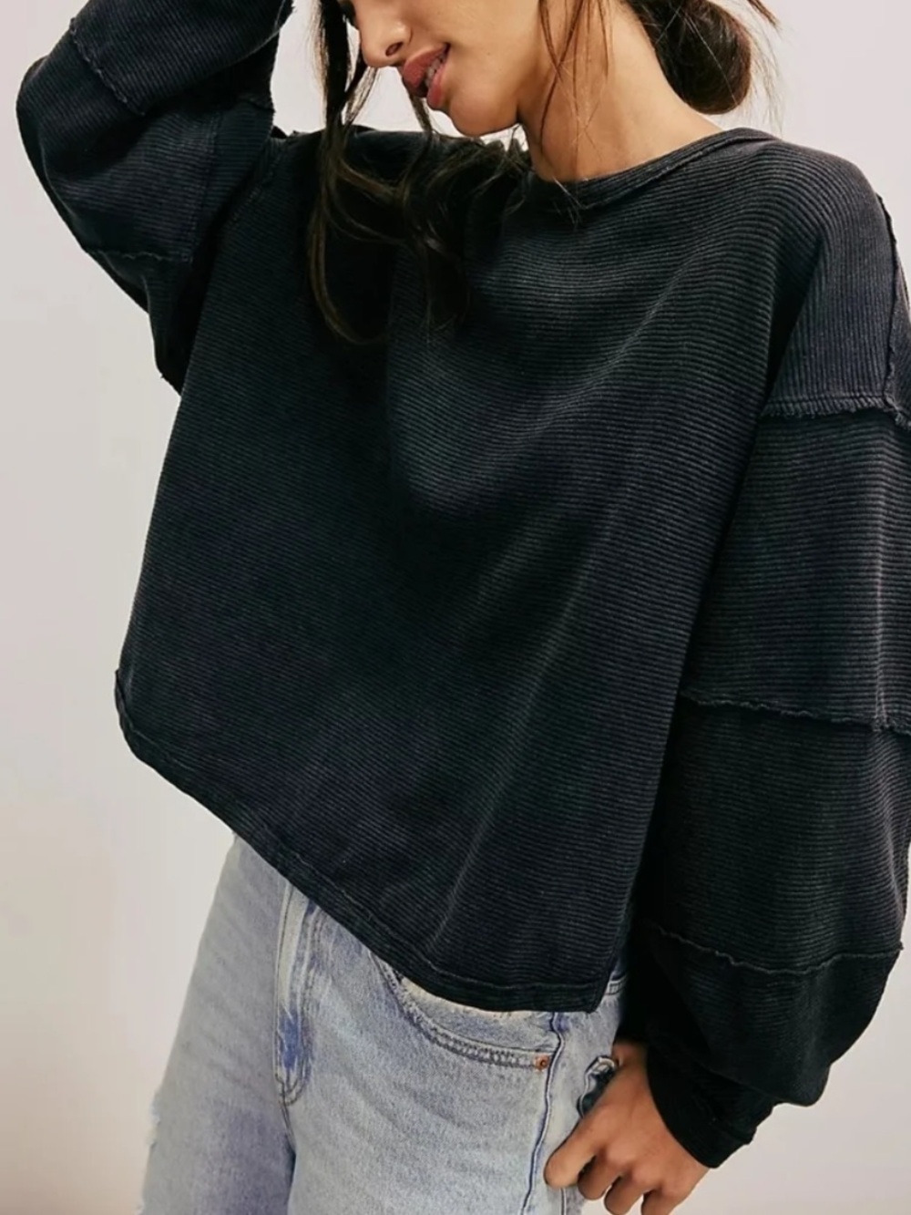 Free People We The Free Total Eclipse Tee Black